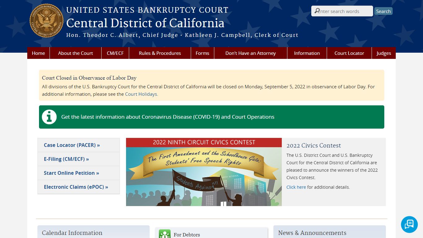 Central District of California | United States Bankruptcy Court